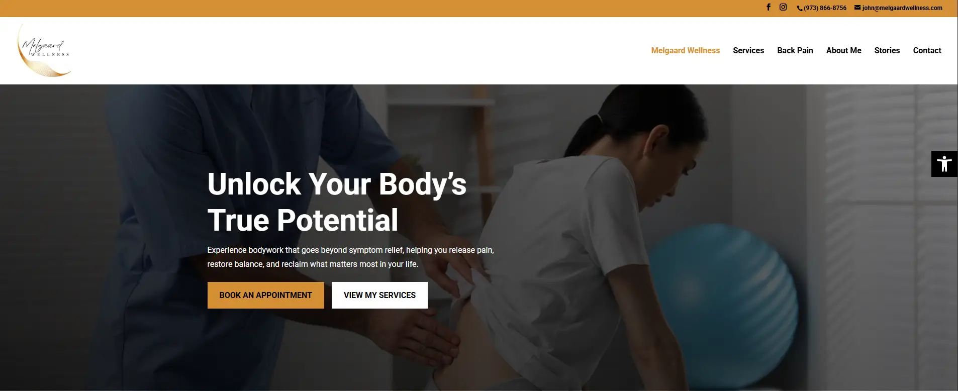 Melgaard Wellness Home page